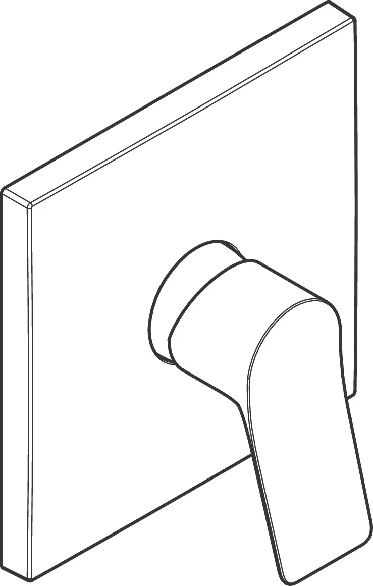 Hansgrohe Vivenis Einhebel-Brausemischer Unterputz, mattweiß, für iBox universal Hansgrohe Vivenis Einhebel-Brausemischer Unterputz, mattweiß, für iBox universal