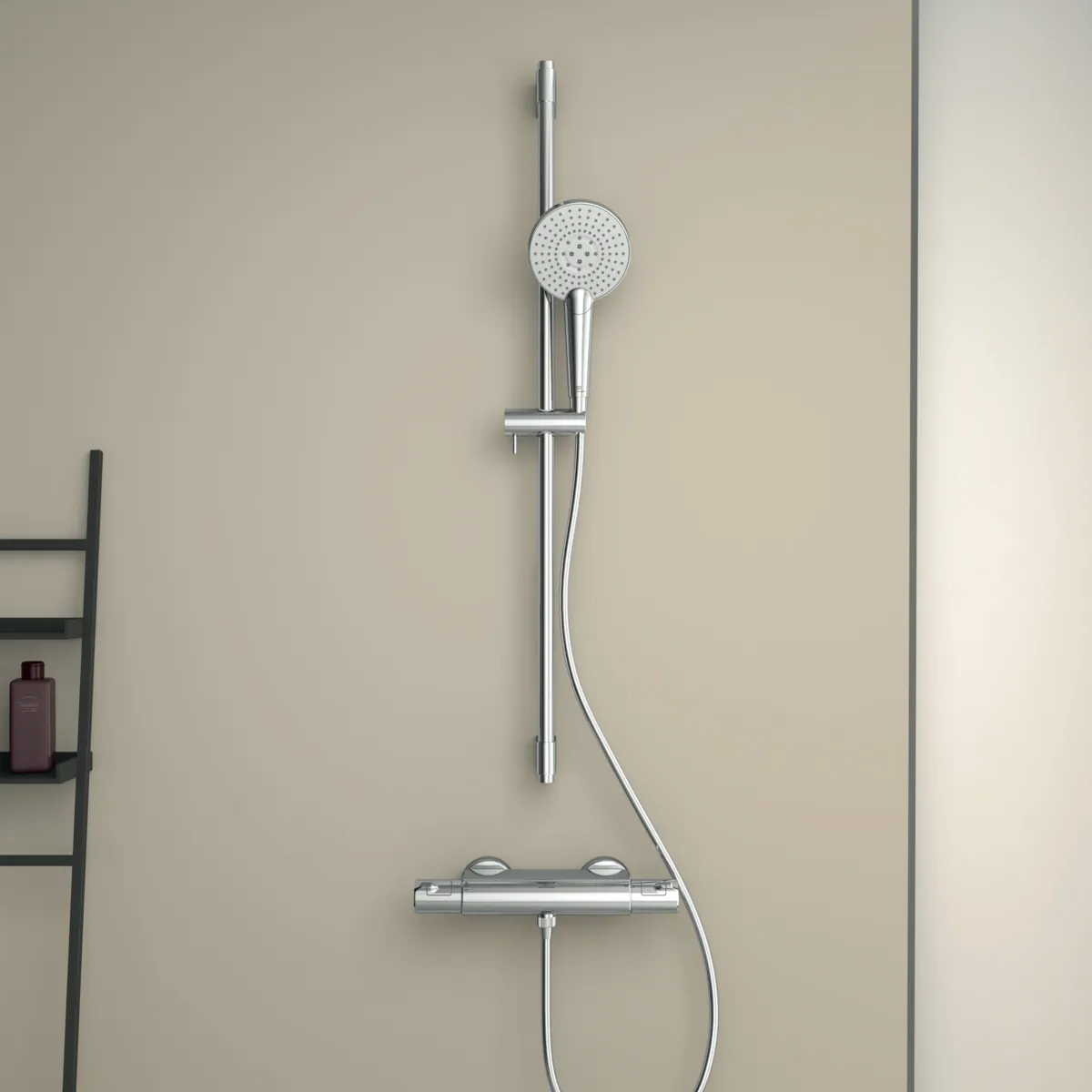 Brausethermostat Aufputz Ceratherm T50 mit Ablage Chrom Brausethermostat Aufputz Ceratherm T50 mit Ablage Chrom