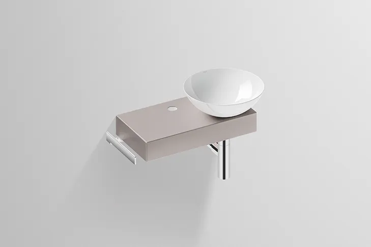 Alape Waschplatz „PN-Serie“ 320 × 400 mm in Oyster Matt, rechts Alape Waschplatz „PN-Serie“ 320 × 400 mm in Oyster Matt, rechts