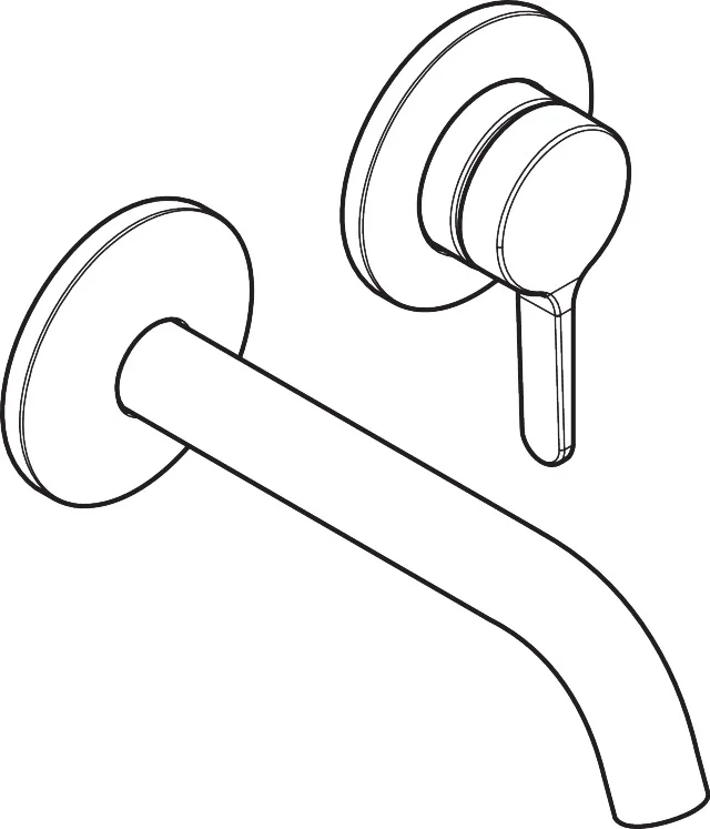Hansgrohe AXOR One Einhebel-Waschtischmischer Unterputz, Chrom, Ausladung 160 mm, Hebelgriff, Normalstrahl
