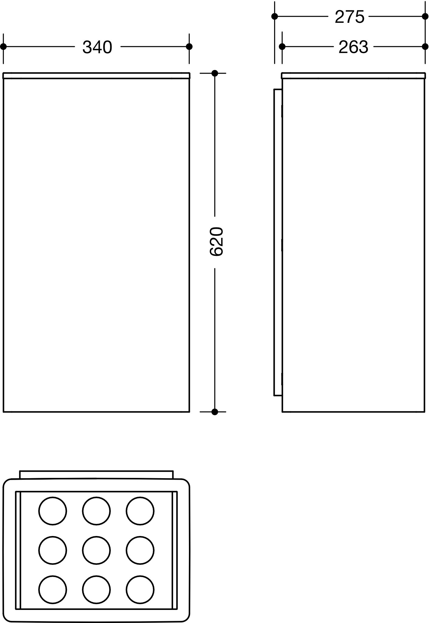 HEWI Papierabfallbehälter „Serie 805“ 27,5 cm