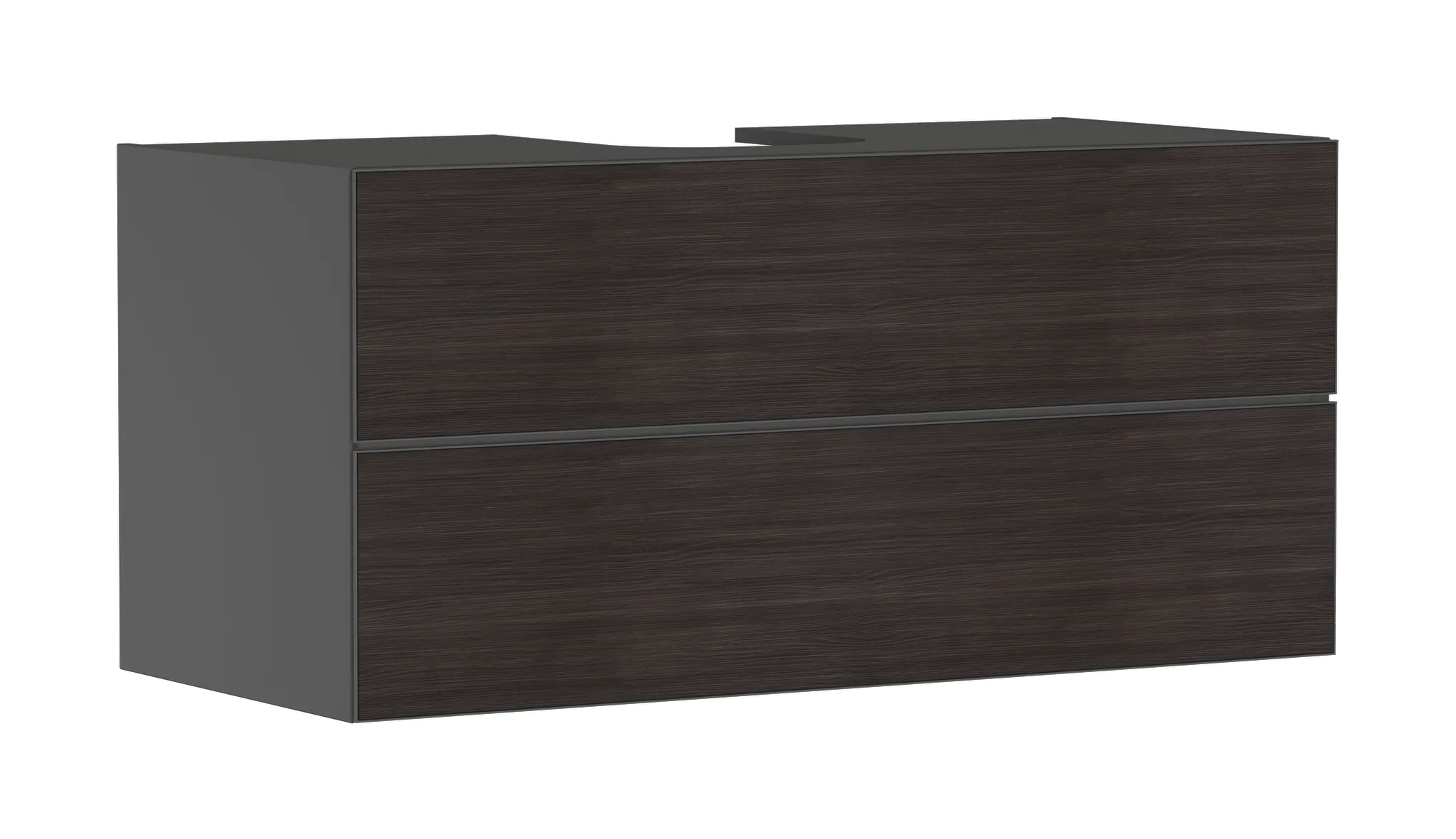 Hansgrohe Xevolos E Waschtischunterschrank Schiefergrau Matt 1180⁄550 mit 2 Schubkästen Hansgrohe Xevolos E Waschtischunterschrank Schiefergrau Matt 1180⁄550 mit 2 Schubkästen