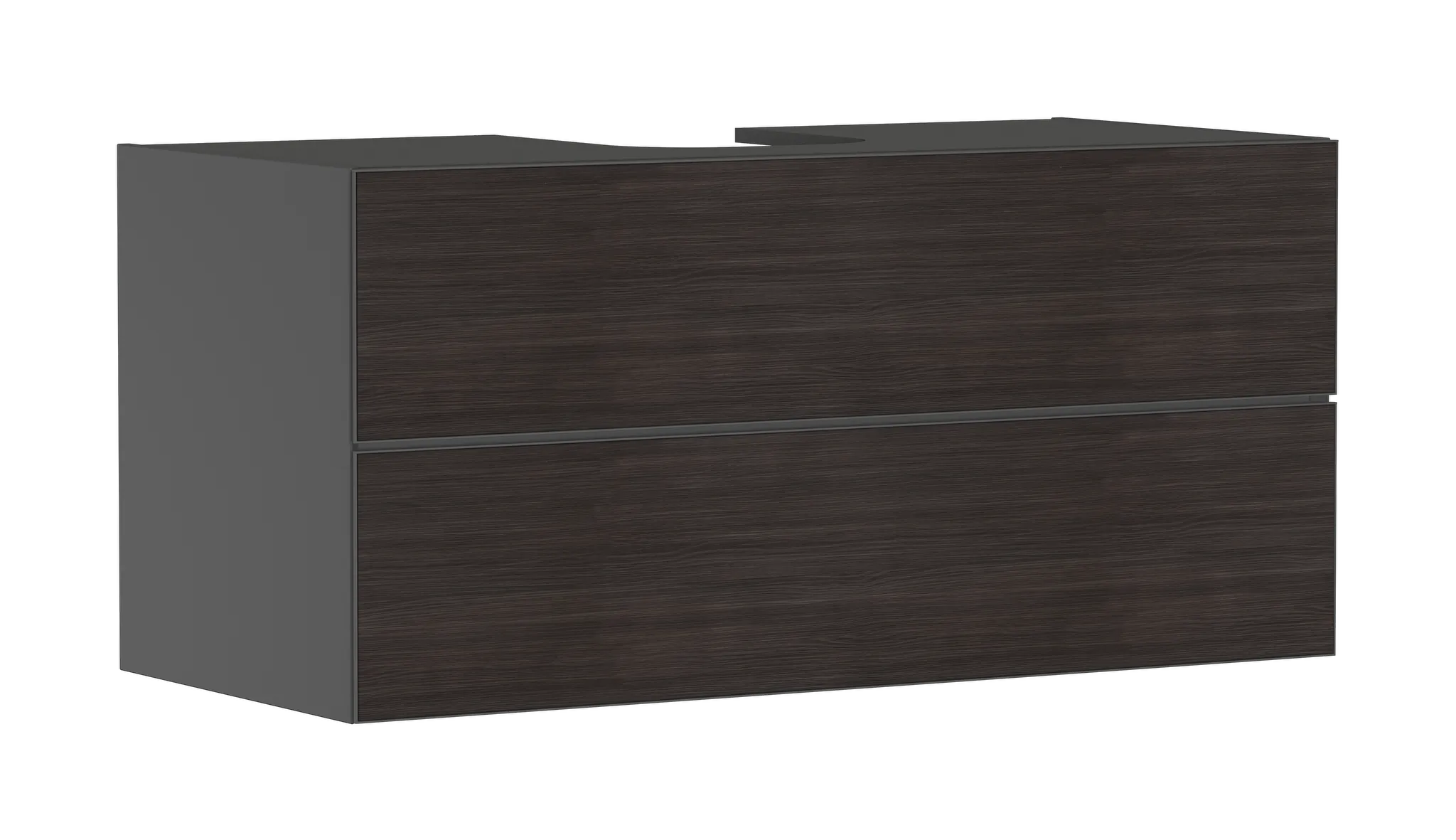 Hansgrohe Xevolos E Waschtischunterschrank Schiefergrau Matt 1180⁄550 mit 2 Schubkästen Hansgrohe Xevolos E Waschtischunterschrank Schiefergrau Matt 1180⁄550 mit 2 Schubkästen
