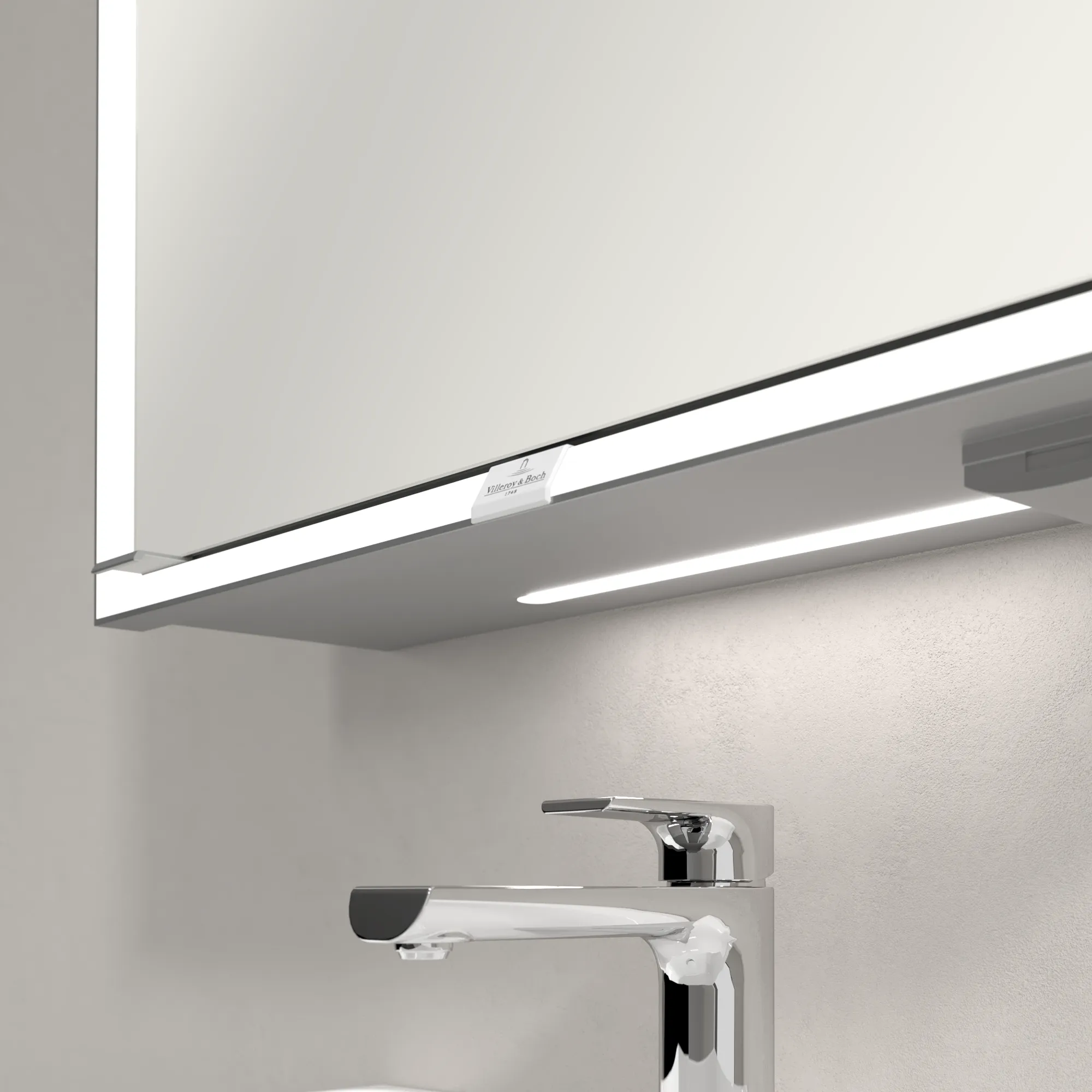 Villeroy & Boch Aufputz-Spiegelschrank My View Now A4576R, 600x750x168 mm, glänzend, mit Beleuchtung und SoftClosing