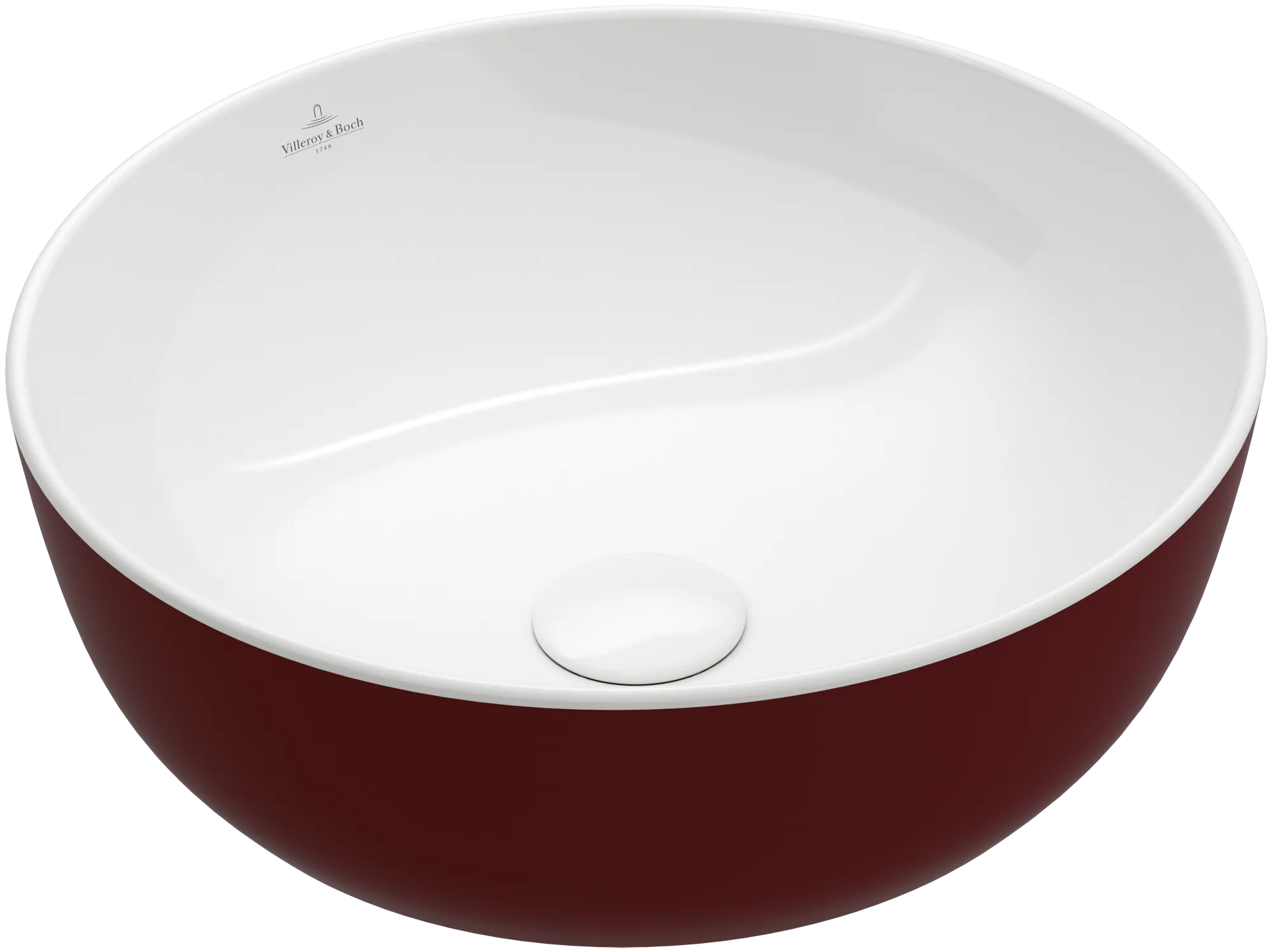 Villeroy & Boch Aufsatzwaschtisch aus TitanCeram „Artis“ ⌀ 430 mm in Bordeaux Villeroy & Boch Aufsatzwaschtisch aus TitanCeram „Artis“ ⌀ 430 mm in Bordeaux