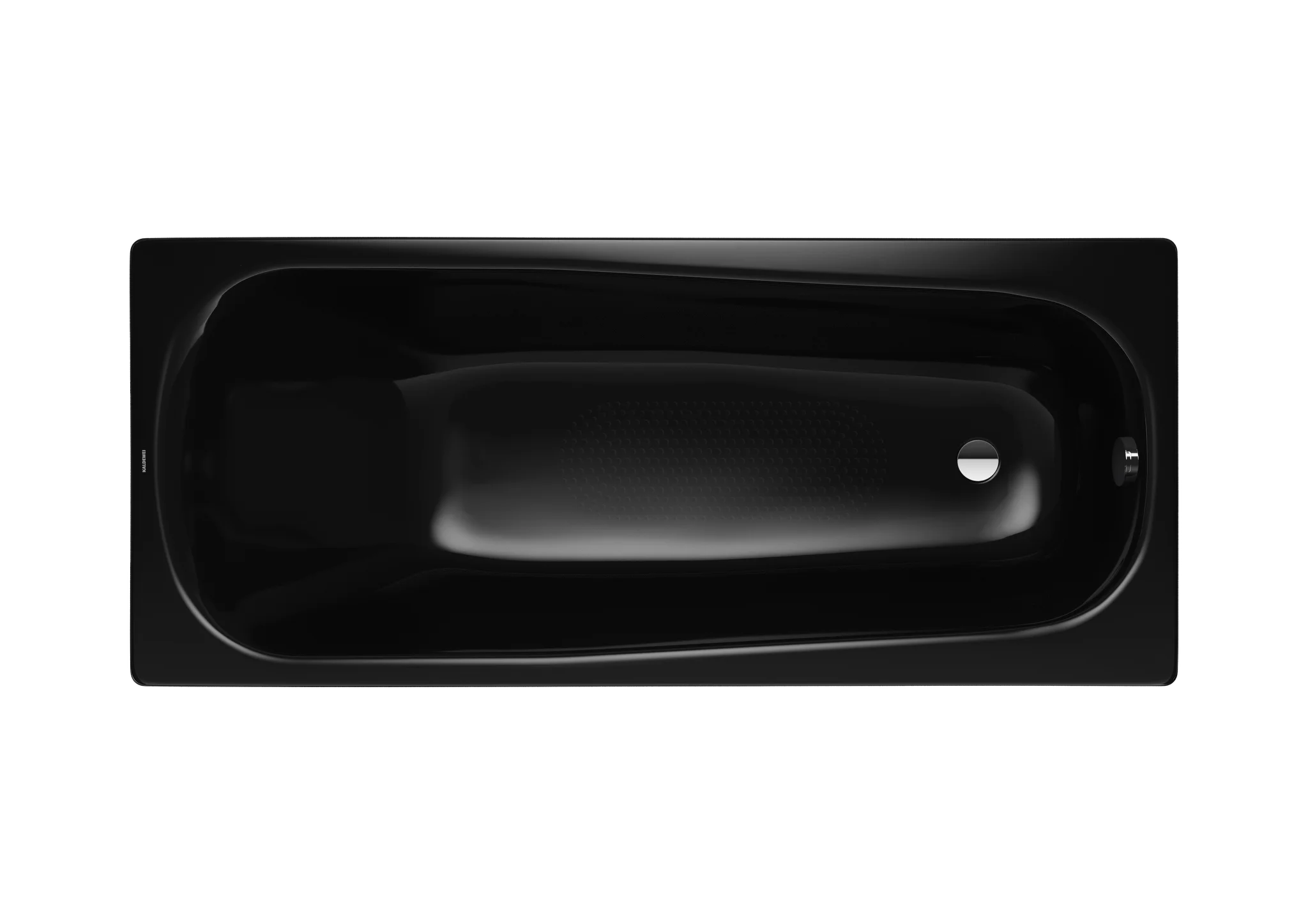 Kaldewei SANIFORM Badewanne, schwarz, Perl-Effekt, Vollantislip, 1750 x 750 mm