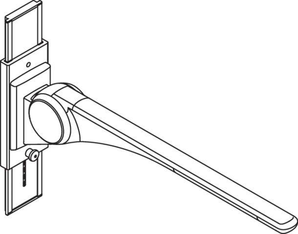 HEWI Stützklappgriff „Serie 802 LifeSystem“