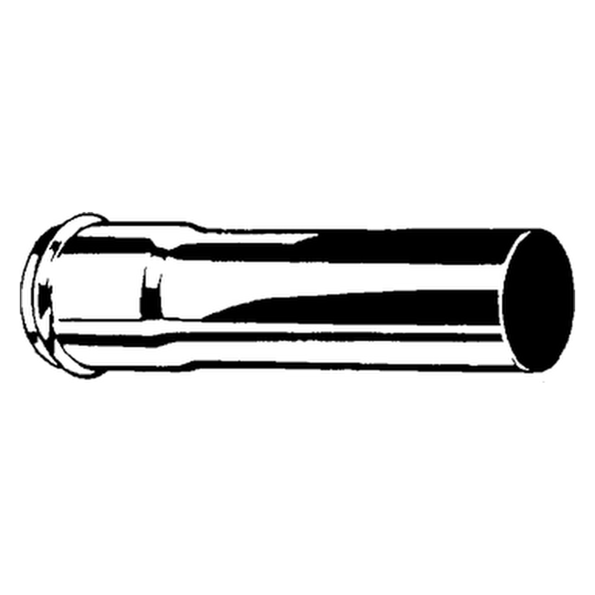 WT-u.Bidet-Sifon Verlängerungsrohr 1 1/4 × 125mm chrom
