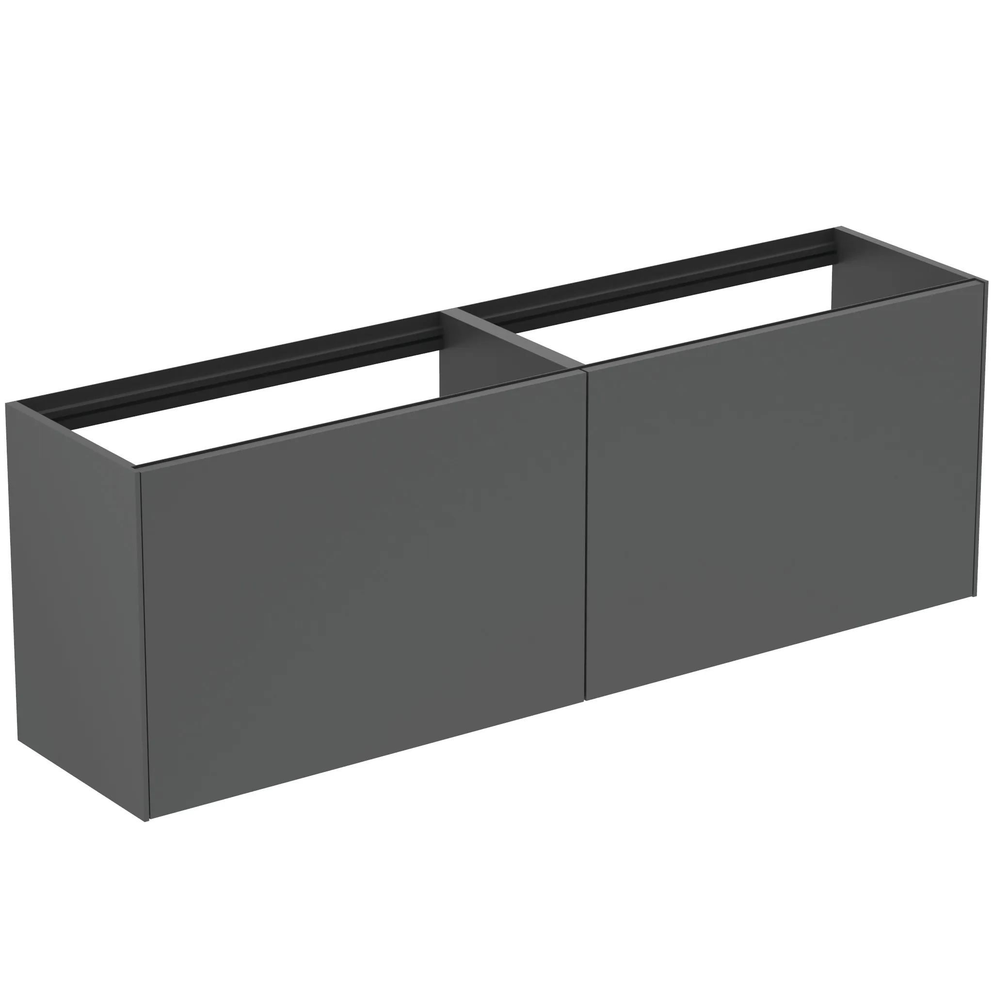 Ideal Standard Waschtischunterschrank „Conca“ 158,5 × 54 × 37,3 cm Anthrazit matt lackiert Ideal Standard Waschtischunterschrank „Conca“ 158,5 × 54 × 37,3 cm Anthrazit matt lackiert