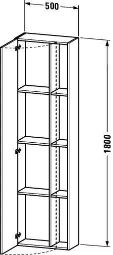 Duravit Hochschrank „DuraStyle“ 50 × 180 × 24 cm