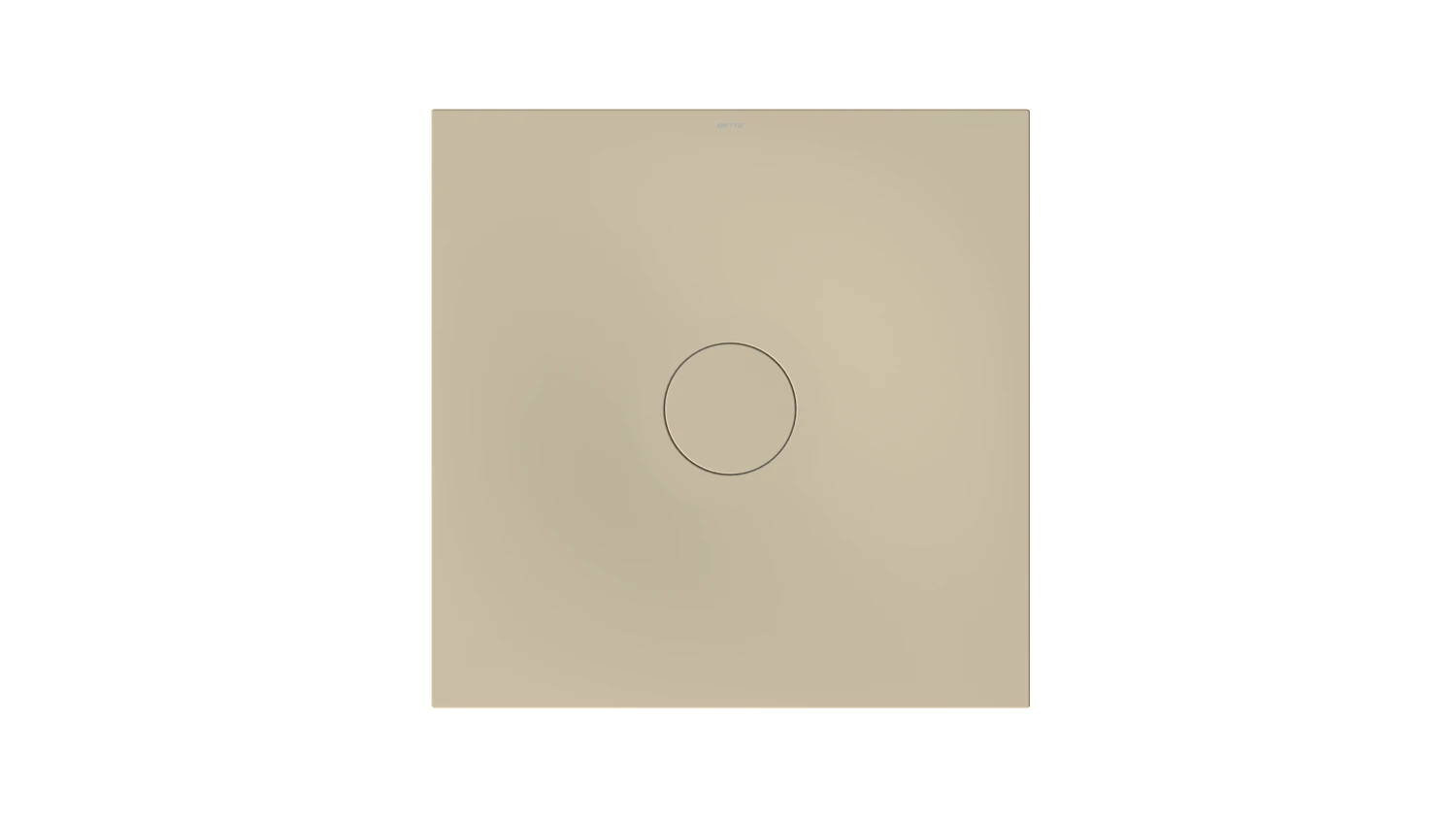 Bette quadrat Duschwanne „BetteAir“ 900 × 900 mm ohne Oberflächenbeschichtung, ohne Oberflächenveredelung, mit Minimum-Wannenträger, in Sand