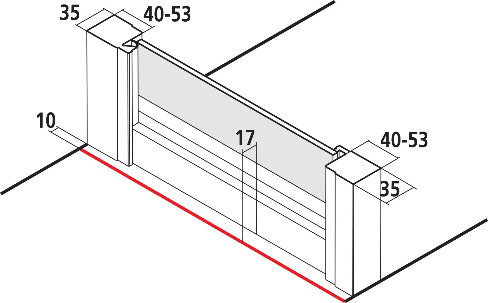 Kermi Duschdesign IBIZA 2000 Schwingtür, I2 KOD, 1750x750mm Kermi Duschdesign IBIZA 2000 Schwingtür, I2 KOD, 1750x750mm