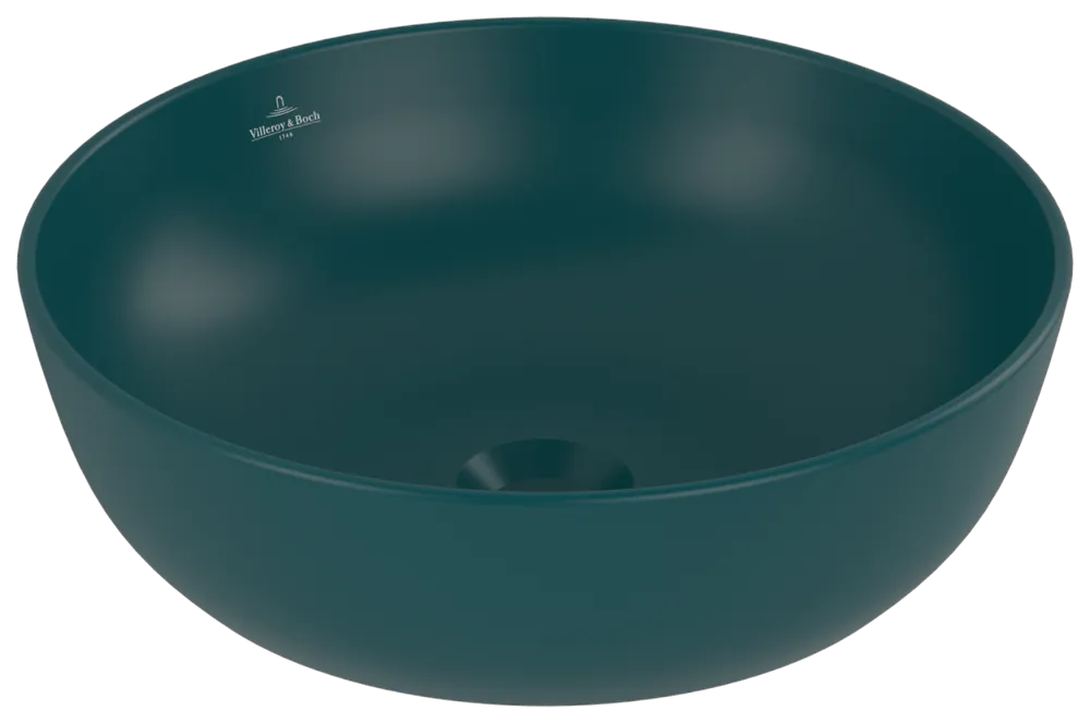Villeroy & Boch Aufsatzwaschtisch aus TitanCeram „Artis“ ⌀ 430 mm in Teal Villeroy & Boch Aufsatzwaschtisch aus TitanCeram „Artis“ ⌀ 430 mm in Teal