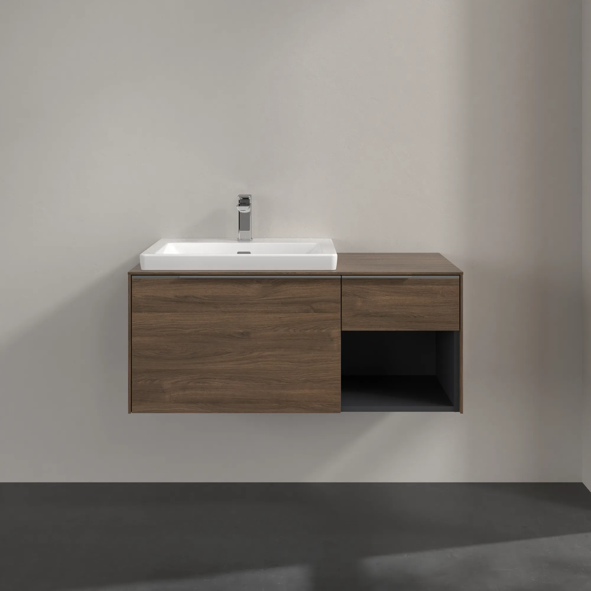 Villeroy & Boch Waschbeckenunterschrank Subway 3.0 Arizona Oak, 1001 x 423 x 500 mm, eckig mit SoftClosing, 2 Auszüge