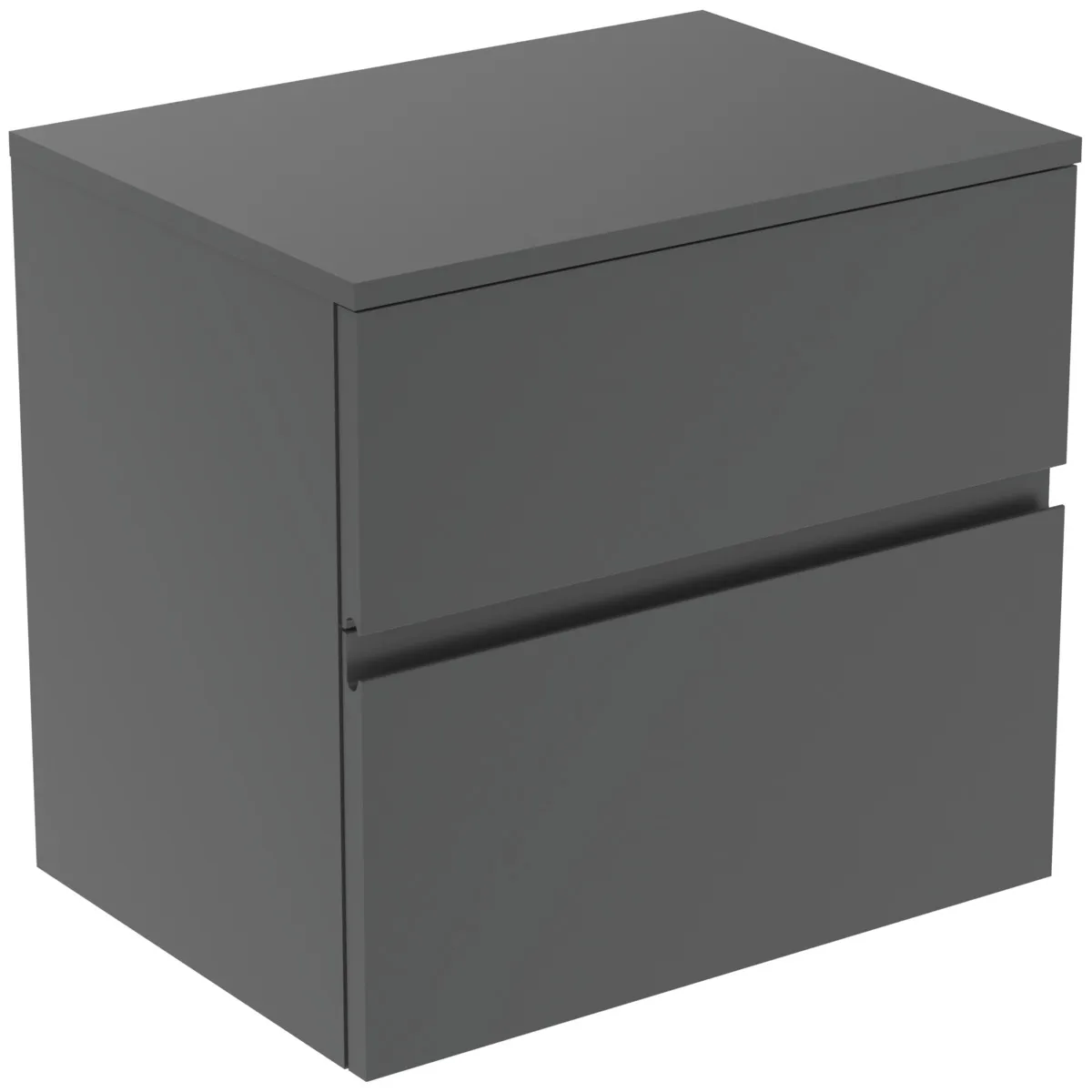 Ideal Standard Waschtischunterschrank Finesse Anthrazit matt 602x440x558 mm 2 Schubladen Softclose Ideal Standard Waschtischunterschrank Finesse Anthrazit matt 602x440x558 mm 2 Schubladen Softclose