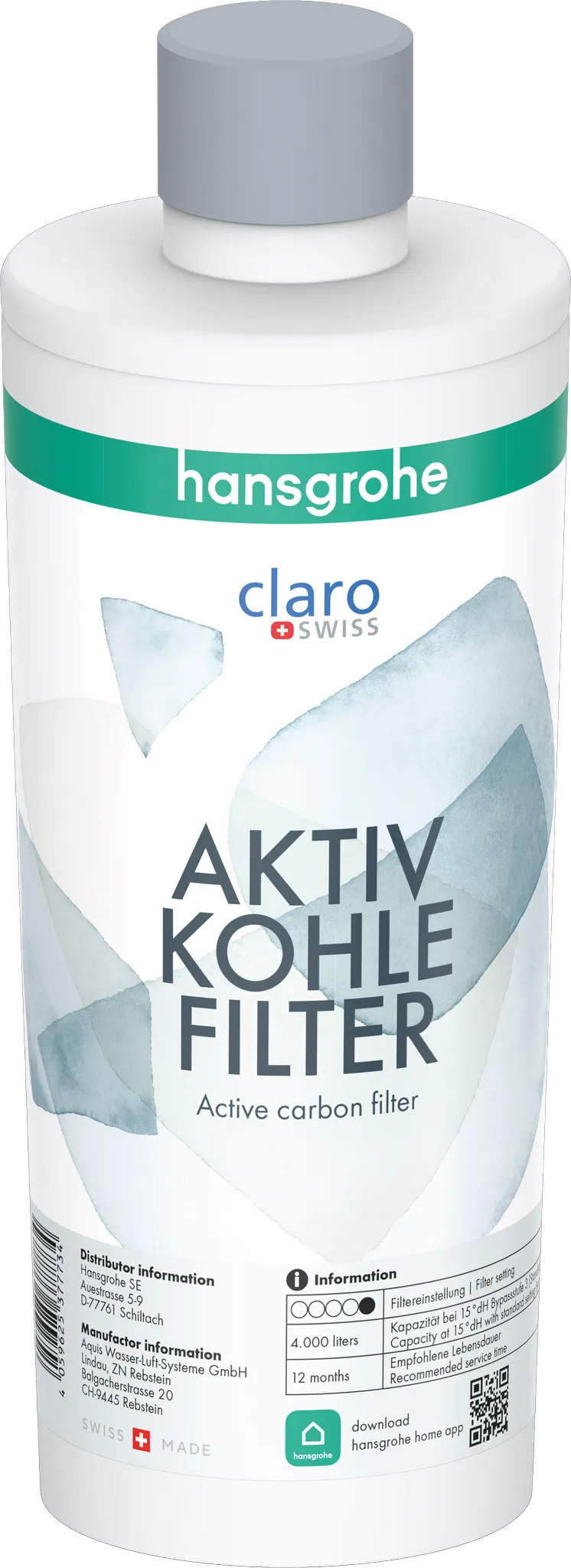Hansgrohe Aktivkohle Filter für SodaSystem und FilterSystem Hansgrohe Aktivkohle Filter für SodaSystem und FilterSystem