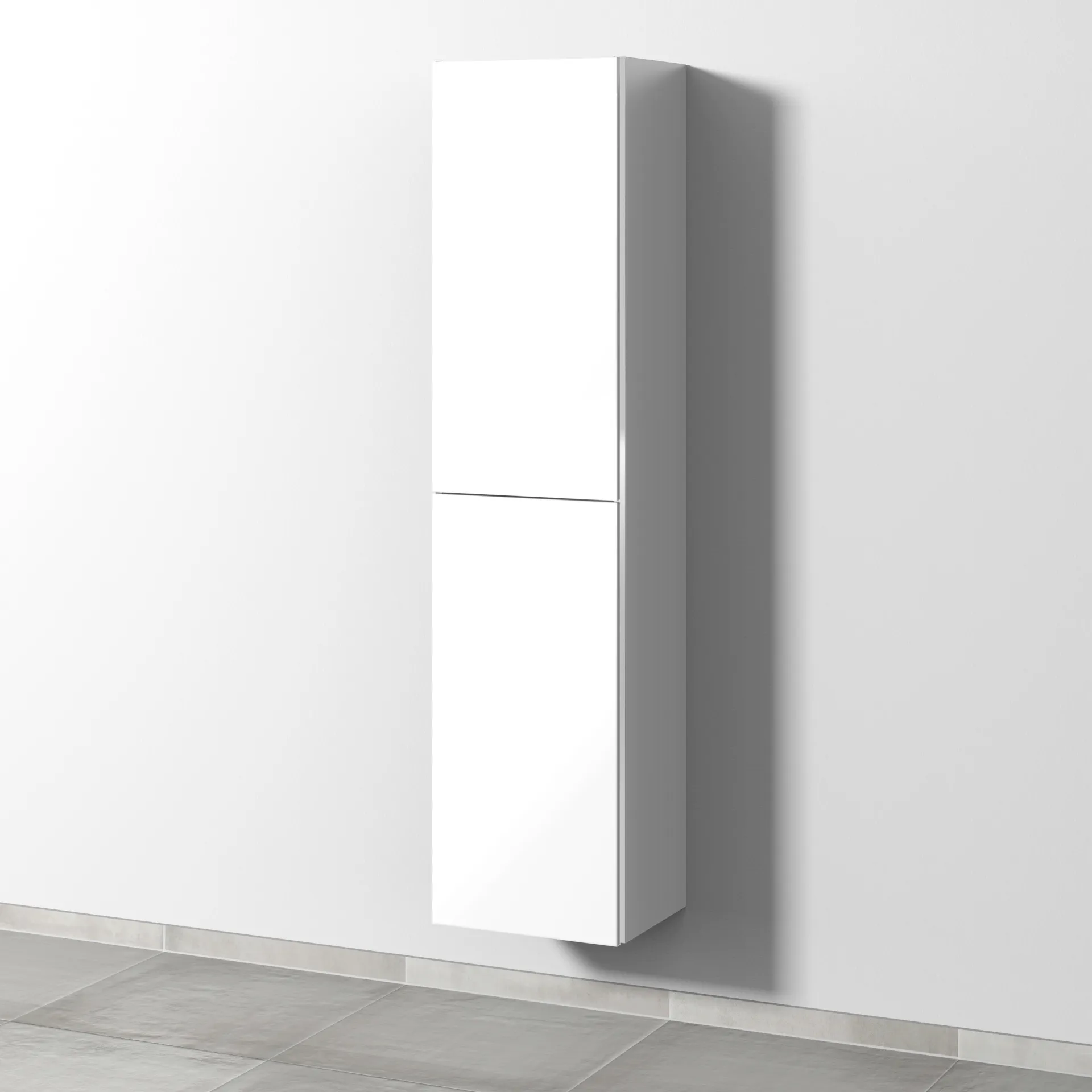 Sanipa Hochschrank „3way“ 400 × 1700 × 345 mm Anschlag links, in Weiß (glanz), Anschlag links