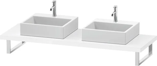 Duravit Konsole „L-Cube“ in Weiß Hochglanz Duravit Konsole „L-Cube“ in Weiß Hochglanz