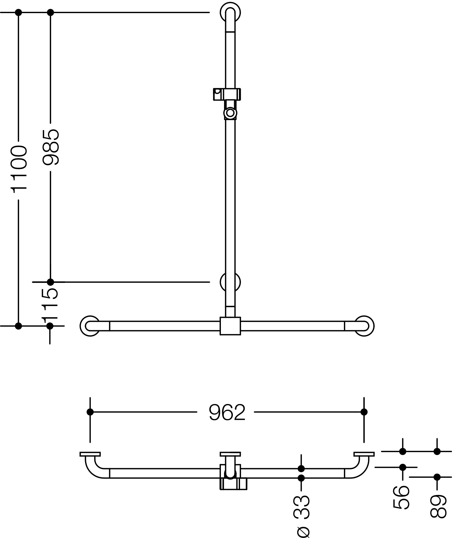 HEWI Haltegriff „Serie 801“ in / / HEWI Haltegriff „Serie 801“ in / /