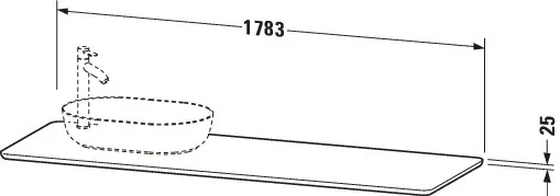 Duravit Konsole „Luv“ in Amerikanischer Nussbaum Duravit Konsole „Luv“ in Amerikanischer Nussbaum