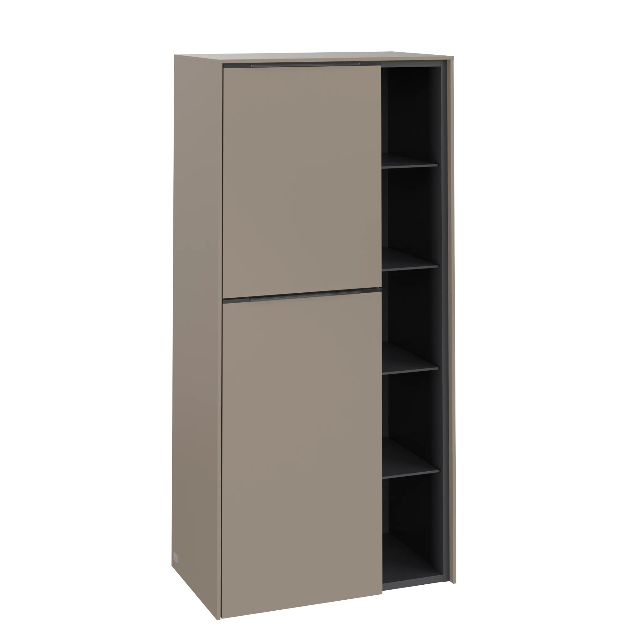 Villeroy & Boch Mittelschrank „Subway 3.0“ 57,4 × 120 × 36,2 × 36,2 cm 2 Türen, Anschlag (Scharnier) links, 2 Türen, Anschlag links