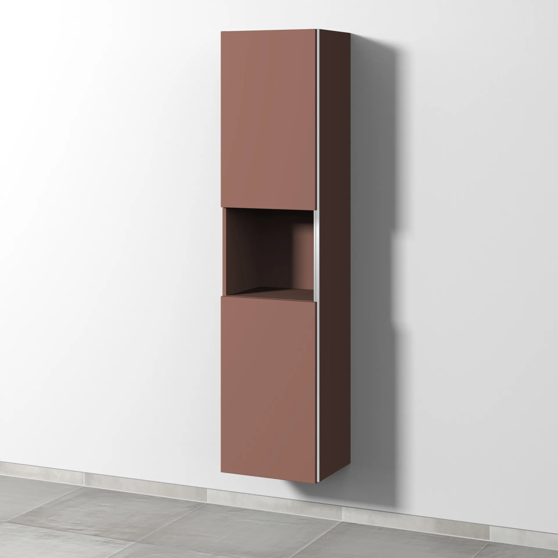 Sanipa Hochschrank „3way“ 400 × 1700 × 345 mm Anschlag links, in Wine-Red, Anschlag links Sanipa Hochschrank „3way“ 400 × 1700 × 345 mm Anschlag links, in Wine-Red, Anschlag links