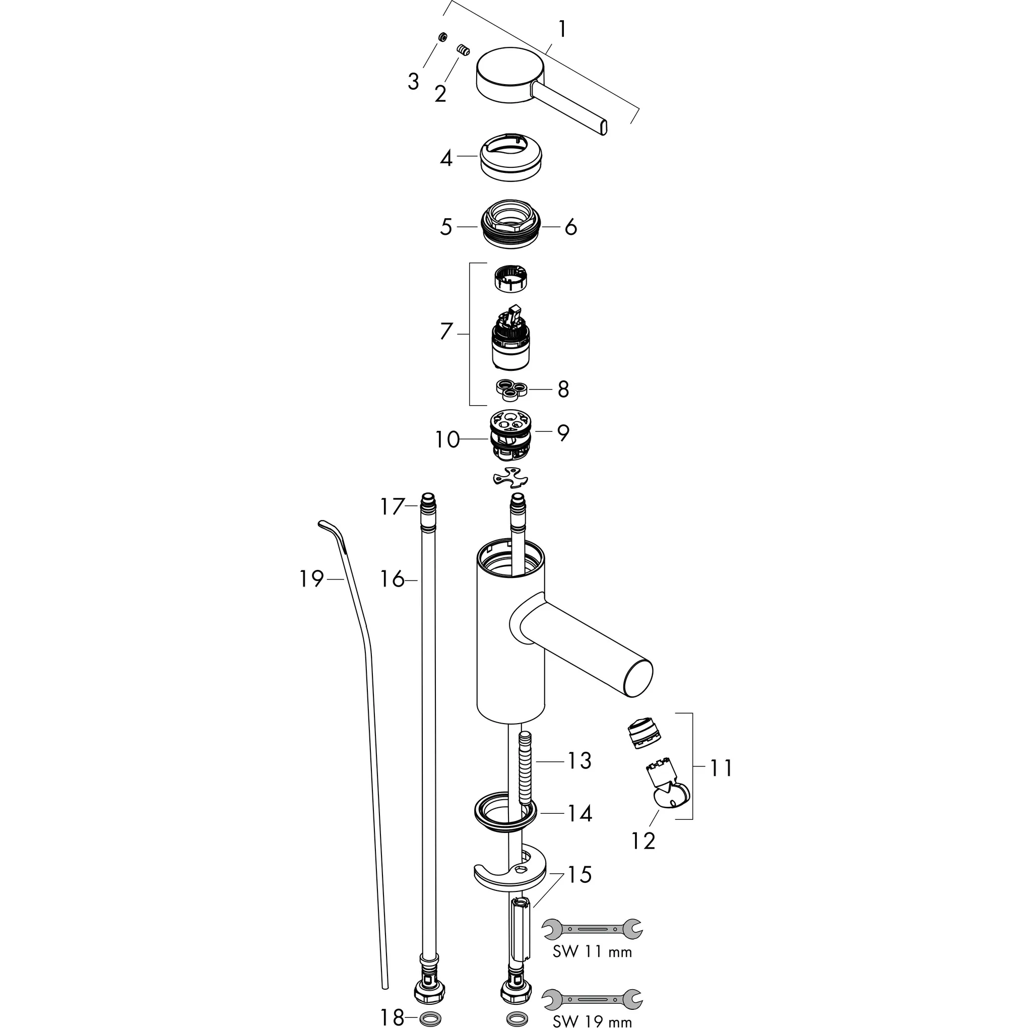 Hansgrohe Zesis S Einhebel-Waschtischmischer 70 CoolStart mit Metall Zugstangen-Ablaufgarnitur, Chrom Hansgrohe Zesis S Einhebel-Waschtischmischer 70 CoolStart mit Metall Zugstangen-Ablaufgarnitur, Chrom