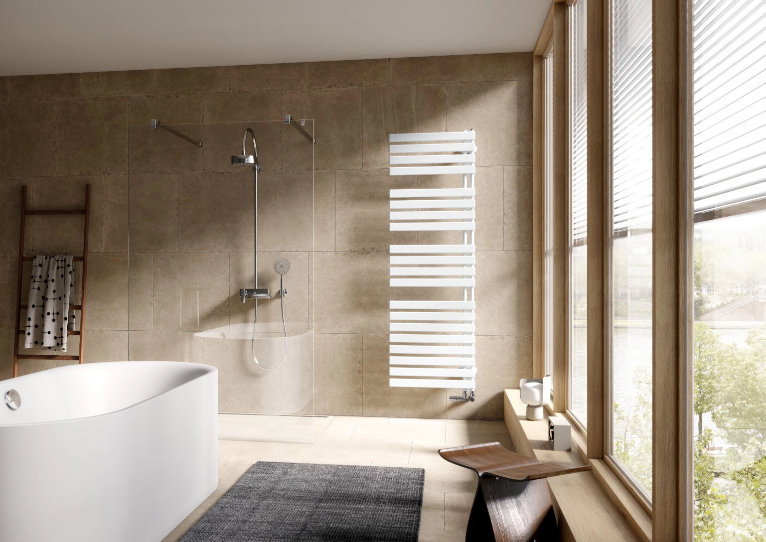 Kermi Design-Heizkörper „Credo® Half® flat“ 45 × 100 cm in Farbkonzept Kermi Design-Heizkörper „Credo® Half® flat“ 45 × 100 cm in Farbkonzept
