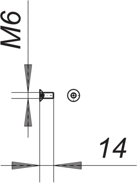 Sicherheitsschrauben, M 6 x 14