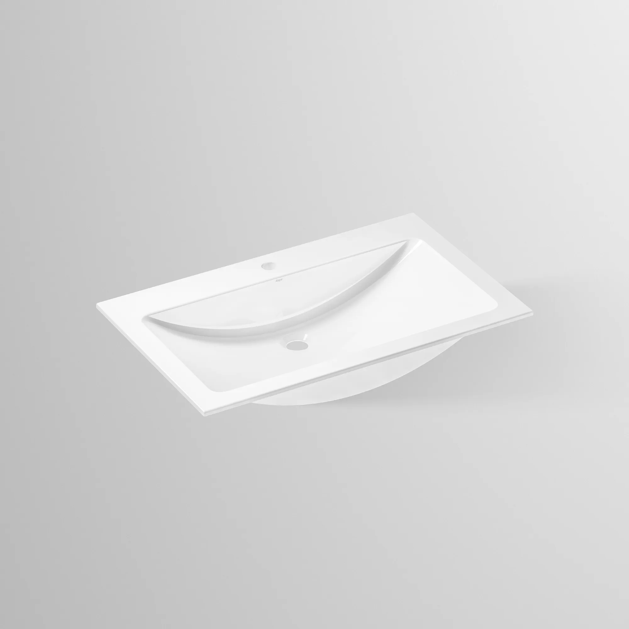 Waschbecken „R-Serie“ 800 × 111 mm, Hahnlochposition mittig mit ProShield Waschbecken „R-Serie“ 800 × 111 mm, Hahnlochposition mittig mit ProShield