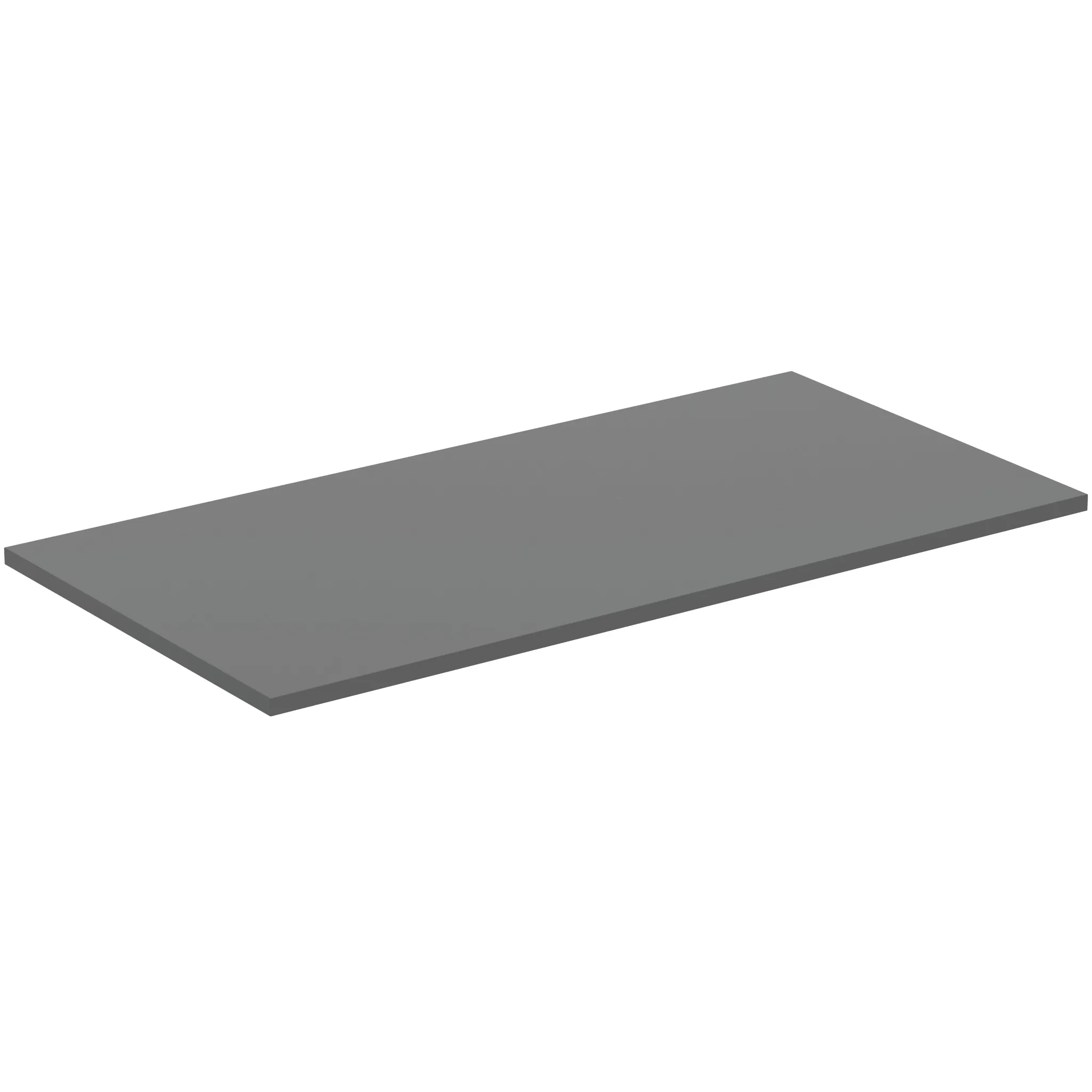 Waschtischplatte i.life B ohne Ausschnitt 1002x506x18mm Weiß matt