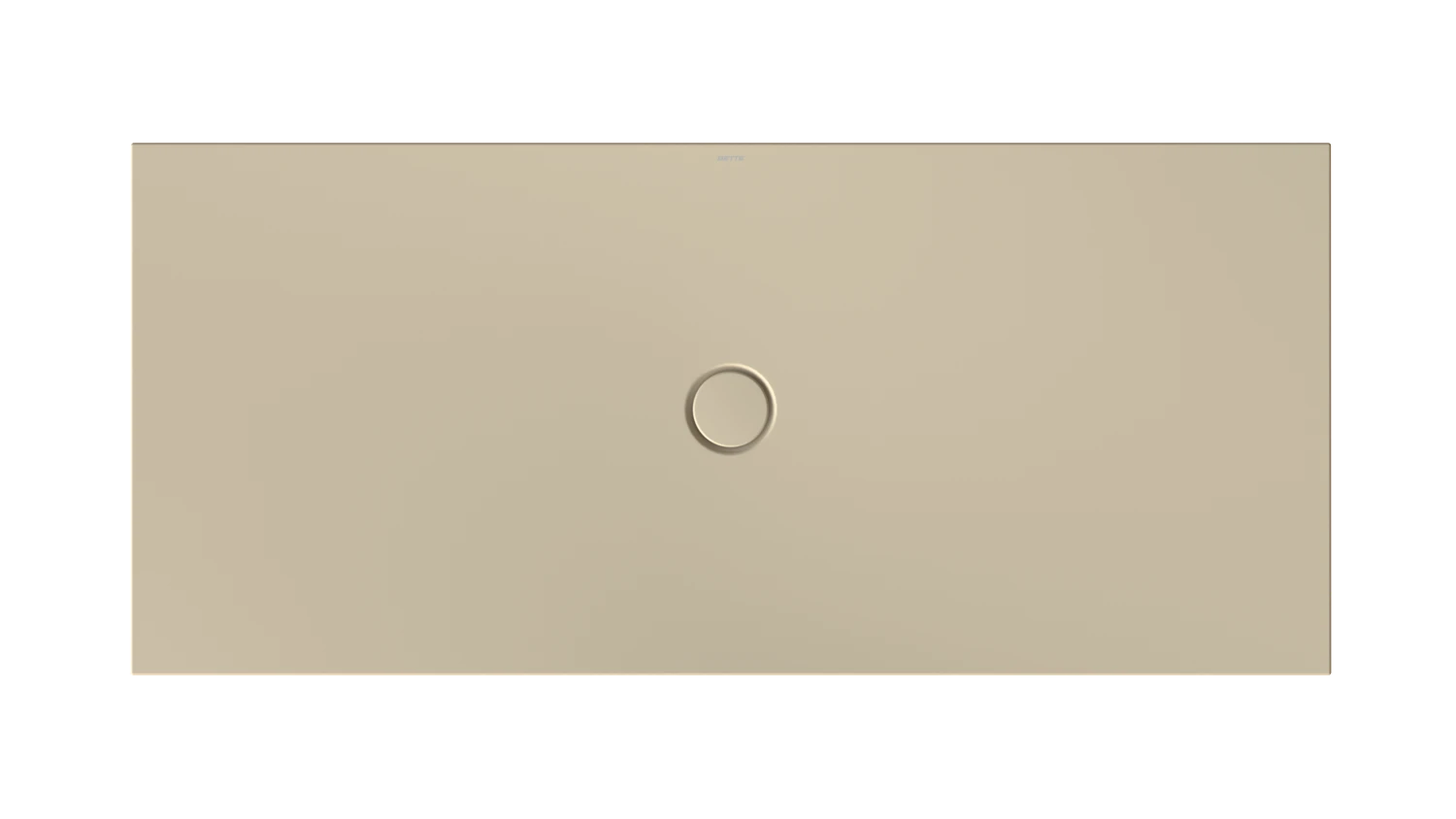 Bette rechteck Duschwanne „BetteFloor“ 1800 × 800 mm ohne Oberflächenbeschichtung, mit BetteGlasur Plus, ohne Wannenträger, in Sand