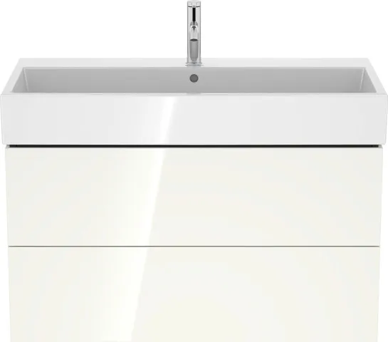 Duravit Waschtischunterschrank wandhängend „L-Cube“ 98,4 × 54,4 × 45,9 cm Weiß Hochglanz Duravit Waschtischunterschrank wandhängend „L-Cube“ 98,4 × 54,4 × 45,9 cm Weiß Hochglanz