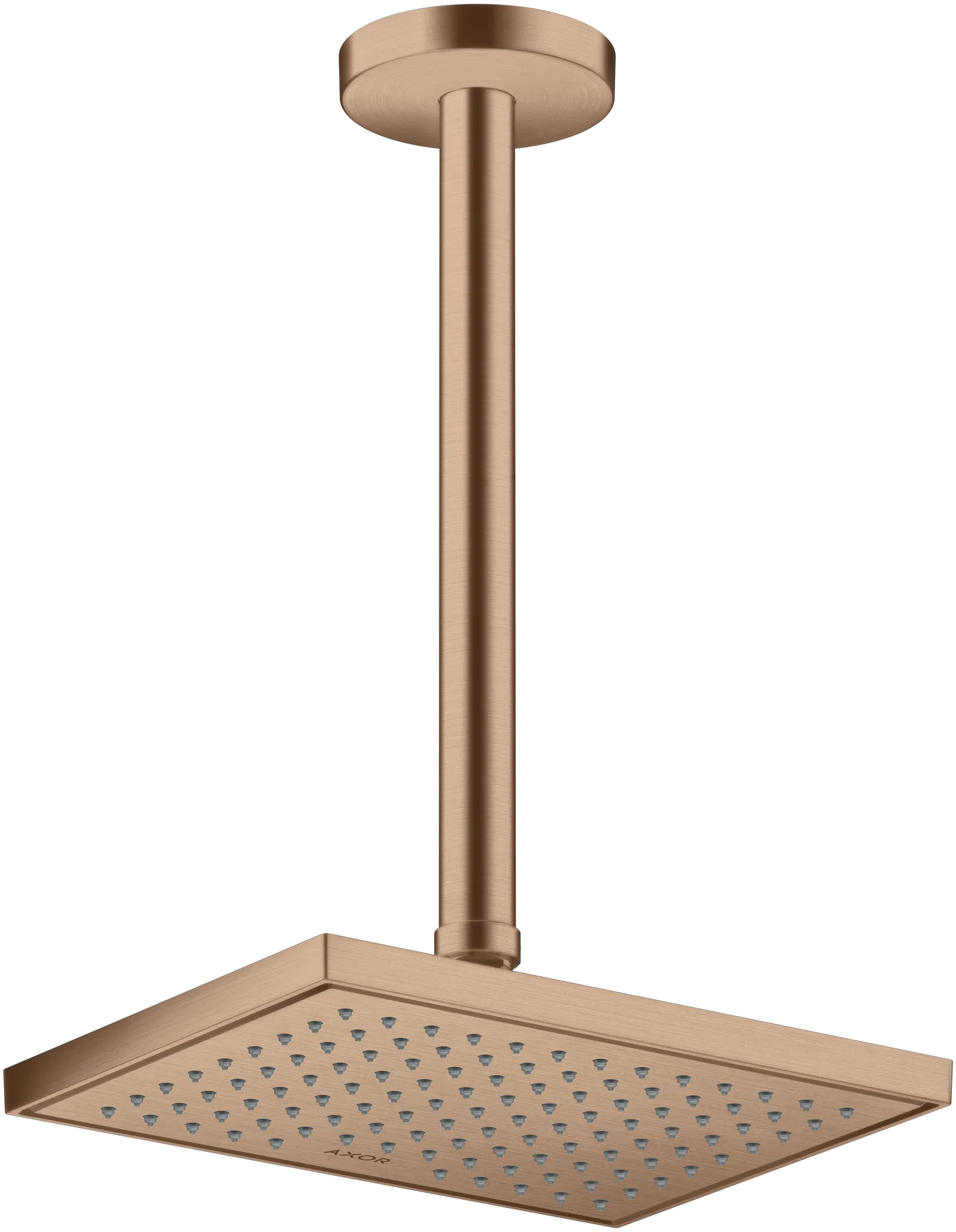 Hansgrohe AXOR ShowerSolutions Kopfbrause 245⁄185 1jet EcoSmart, Brushed Red Gold Hansgrohe AXOR ShowerSolutions Kopfbrause 245⁄185 1jet EcoSmart, Brushed Red Gold