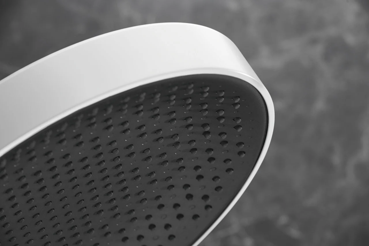 Hansgrohe Rainfinity Kopfbrause 360° 3jet, Wandmontage mattweiß, 360 mm Brausekopfgröße, DN15 Anschluss Hansgrohe Rainfinity Kopfbrause 360° 3jet, Wandmontage mattweiß, 360 mm Brausekopfgröße, DN15 Anschluss