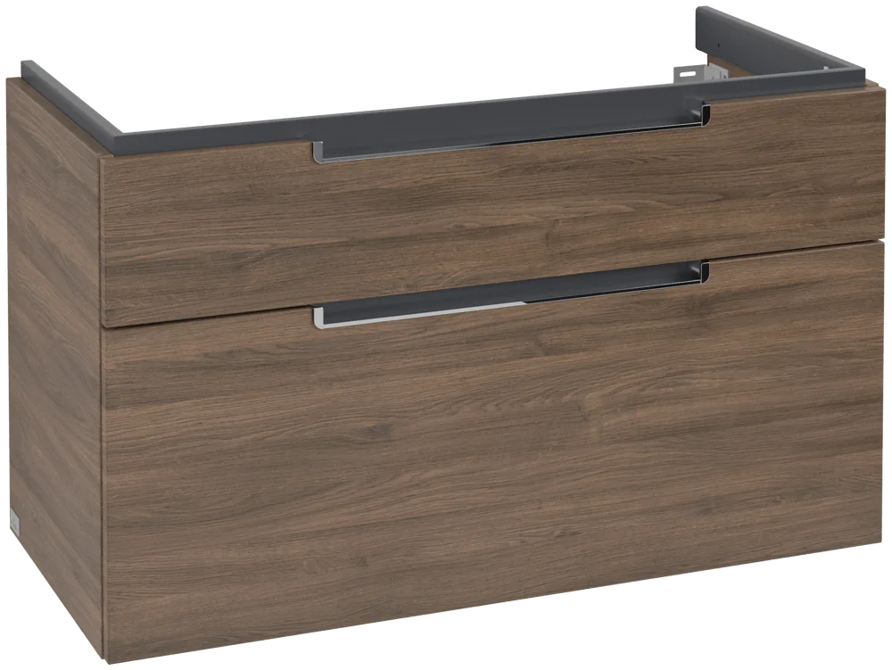 Villeroy & Boch Waschbeckenunterschrank Subway 2.0, Arizona Oak, 987 x 590 x 449 mm, 1 Waschbecken, mittig, 4 Auszüge mit SoftClosing, Wandmontage Villeroy & Boch Waschbeckenunterschrank Subway 2.0, Arizona Oak, 987 x 590 x 449 mm, 1 Waschbecken, mittig, 4 Auszüge mit SoftClosing, Wandmontage