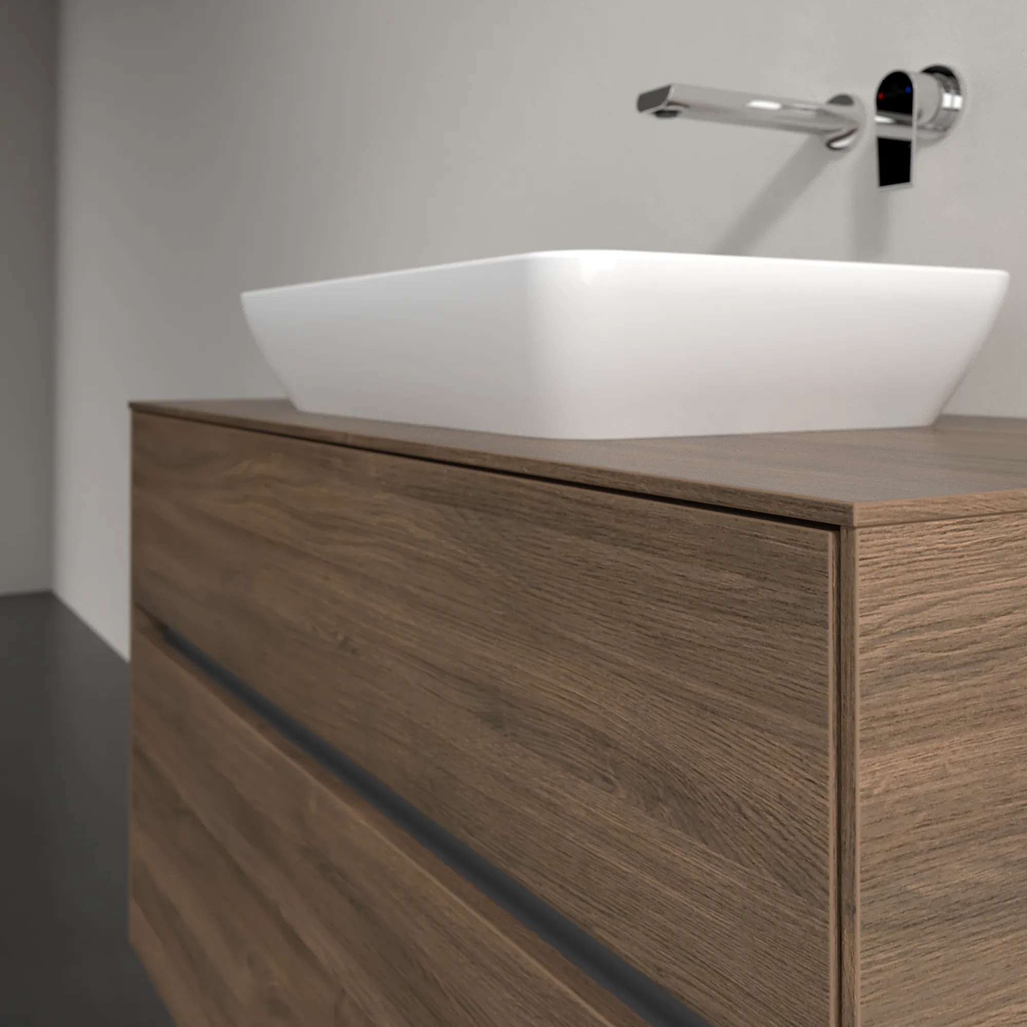 Villeroy & Boch Waschbeckenunterschrank Collaro C10900, Arizona Oak, 1000x548x500 mm, 2 Auszüge mit SoftClosing, mittiges Waschbecken Villeroy & Boch Waschbeckenunterschrank Collaro C10900, Arizona Oak, 1000x548x500 mm, 2 Auszüge mit SoftClosing, mittiges Waschbecken