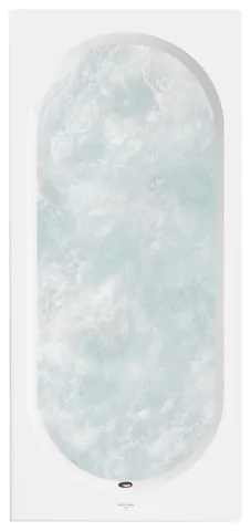 Villeroy & Boch Whirlwanne „O.novo“ mit Whirlsystem „Hydropool Entry“ rechteck 170 × 70 cm, Fußablauf