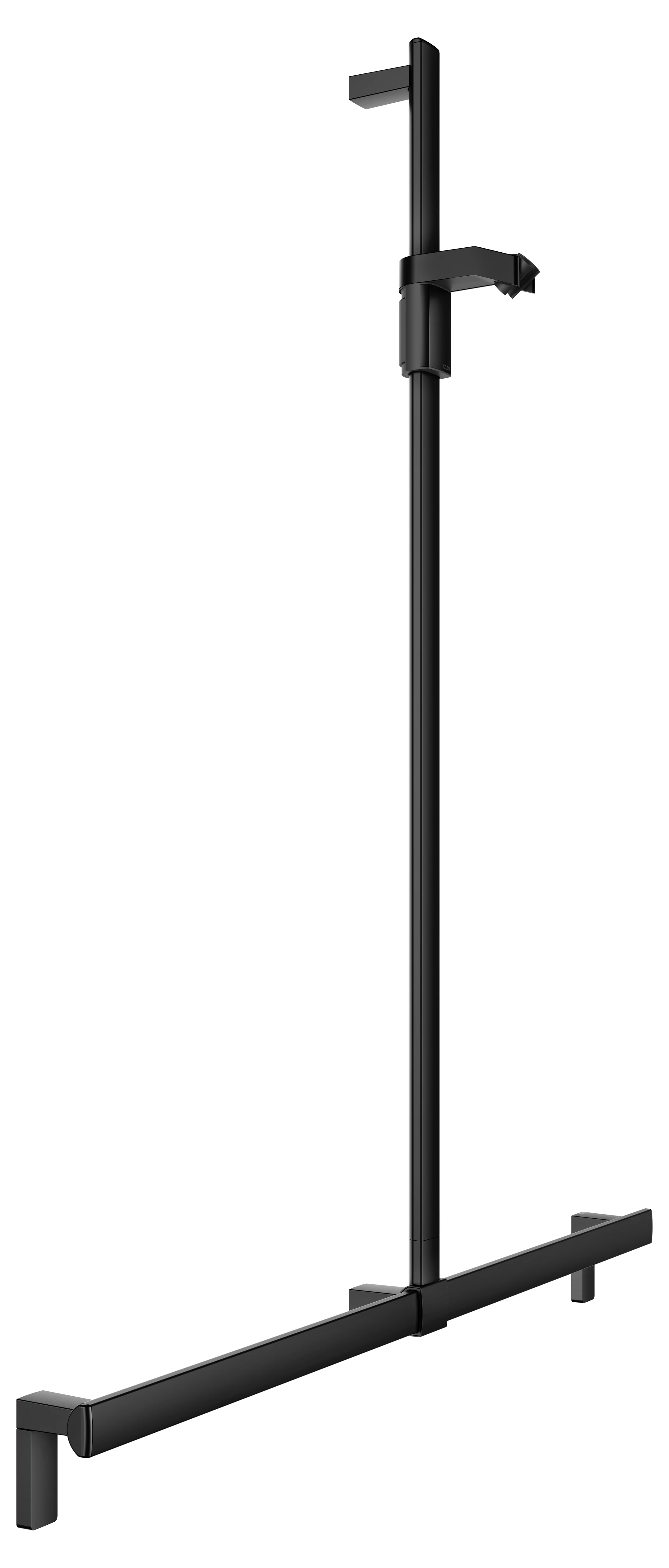 KEUCO AXESS Duschhandlauf mit Brausestange 1200⁄1300 mm schwarz matt KEUCO AXESS Duschhandlauf mit Brausestange 1200⁄1300 mm schwarz matt