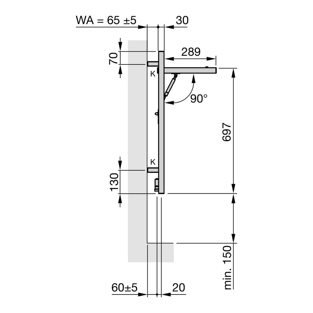 Zehnder Design-Heizkörper „Zeno Wing“ für Warmwasser-Zentralheizung oder gemischten Betrieb mit 50 mm-Mittelanschluss 50 × 78,8 cm