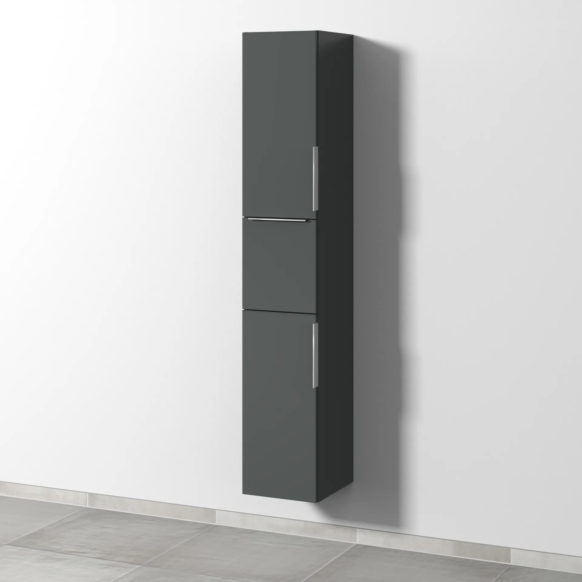 Sanipa Hochschrank „3way“ 300 × 1700 × 345 mm Anschlag links, in Anthrazit (matt), Anschlag links