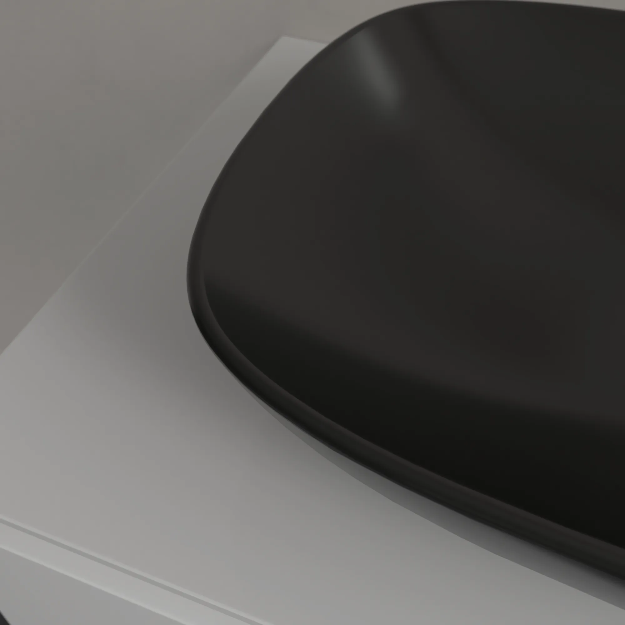 Villeroy & Boch Aufsatzwaschbecken Loop & Friends Pure Black CeramicPlus, 120 x 560 x 380 mm, TitanCeram, matt, mit Überlauf