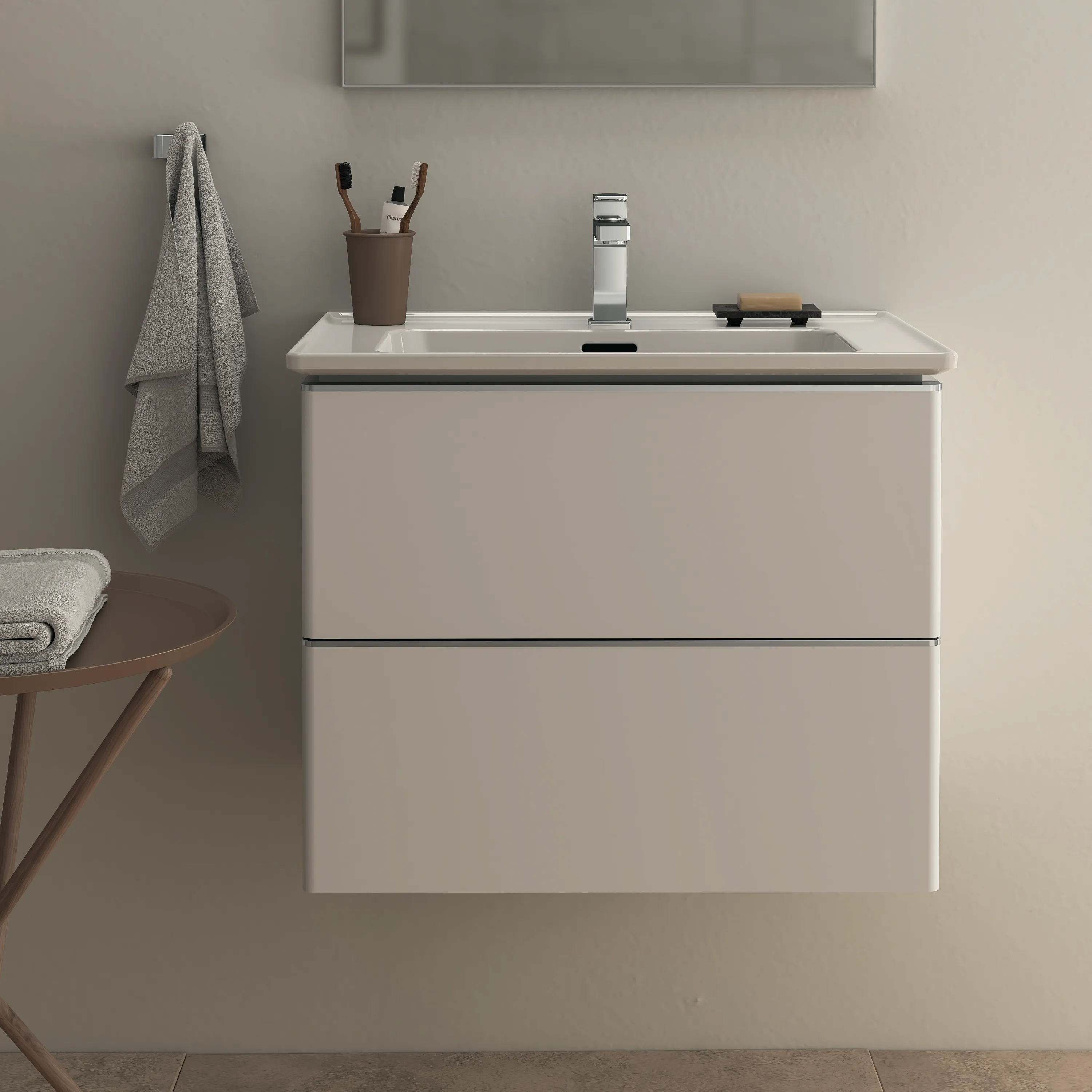 Waschbecken „StradaII“ 64 × 46 × 18 cm, Hahnlochposition mittig Waschbecken „StradaII“ 64 × 46 × 18 cm, Hahnlochposition mittig