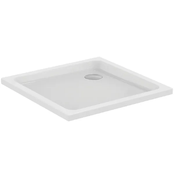 Ideal Standard Quadrat-Brausewanne Hotline Neu, Weiß, 800x800x80mm