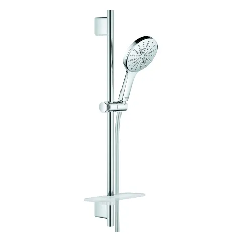 Brausestangenset Rainshower SmartActive 130 26546, 3 Strahlarten, Brausestange 600 mm, Brauseschlauch Silverflex 1.750 mm, Ablage, chrom Brausestangenset Rainshower SmartActive 130 26546, 3 Strahlarten, Brausestange 600 mm, Brauseschlauch Silverflex 1.750 mm, Ablage, chrom