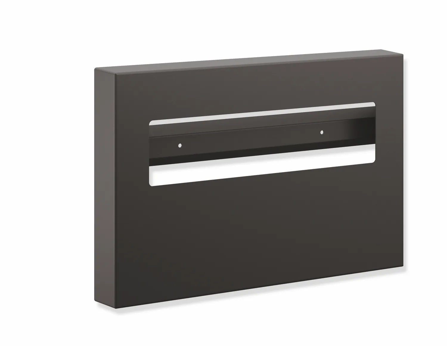 Toilettensitzauflagenspender, Edelstahl, pulverbeschichtet, Breite 400 mm, Höhe 280 mm, Tiefe 48 mm, Wandmontage, in Farbe DC (Schwarz tiefmatt) Toilettensitzauflagenspender, Edelstahl, pulverbeschichtet, Breite 400 mm, Höhe 280 mm, Tiefe 48 mm, Wandmontage, in Farbe DC (Schwarz tiefmatt)