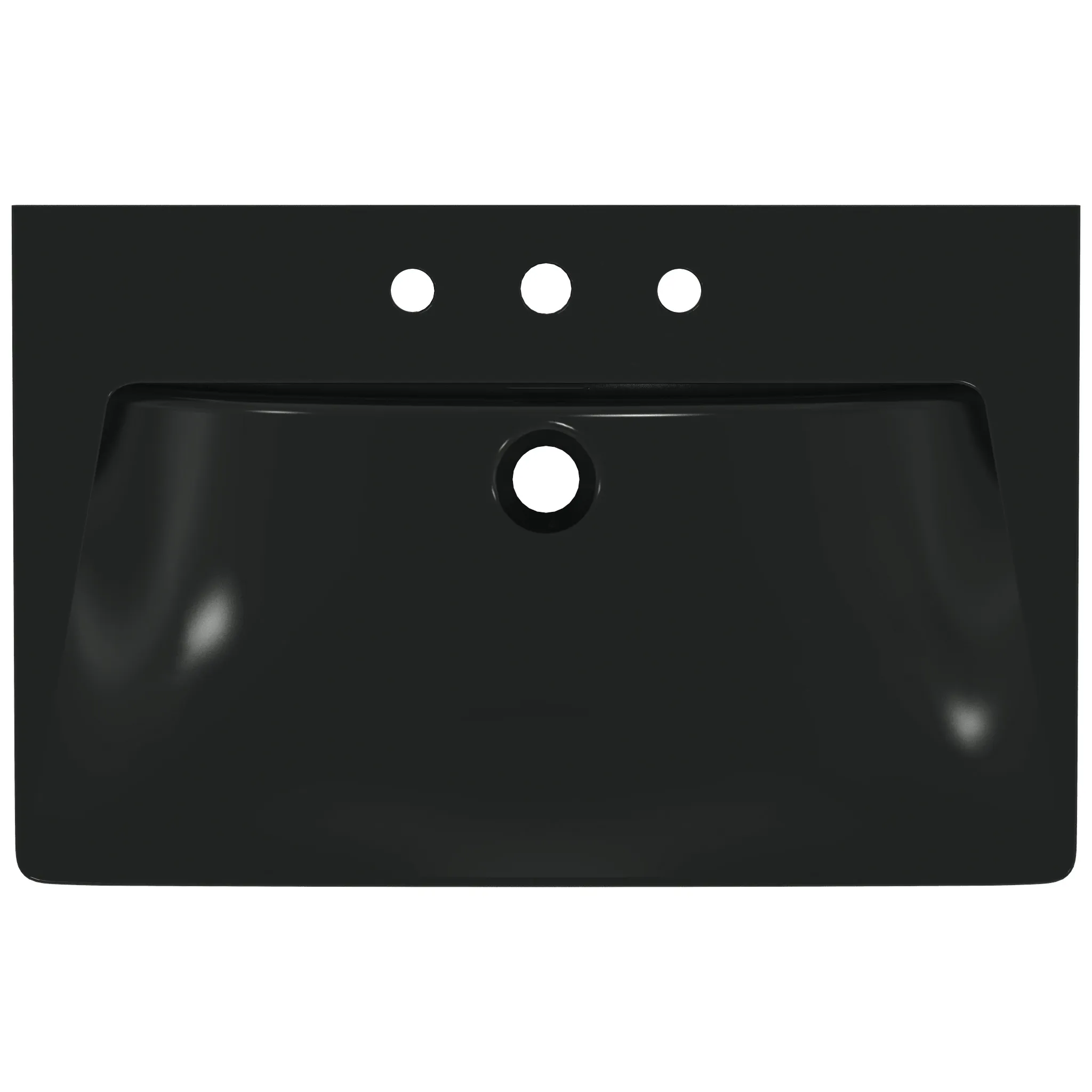 Waschbecken „Tipo-Z“ 74 × 47 × 90 cm, Hahnlochposition mittig in Schwarz Waschbecken „Tipo-Z“ 74 × 47 × 90 cm, Hahnlochposition mittig in Schwarz