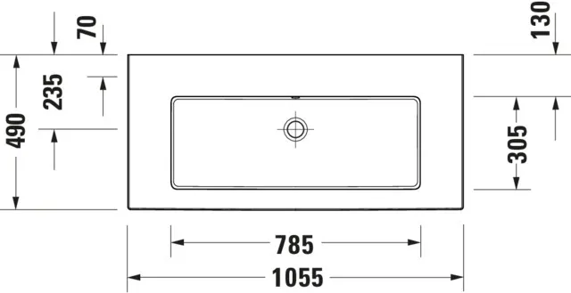 WT/MWT White Tulip, 1050mm, weiß mitÜL,1 HL,u.glasiert,Rückw.geschl. WT/MWT White Tulip, 1050mm, weiß mitÜL,1 HL,u.glasiert,Rückw.geschl.