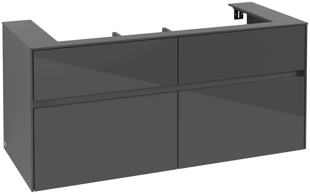 Villeroy & Boch Collaro Waschbeckenunterschrank C09100, 1200x548x500mm, Glossy Grey Villeroy & Boch Collaro Waschbeckenunterschrank C09100, 1200x548x500mm, Glossy Grey