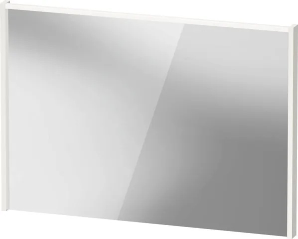 Duravit Spiegel mit LED-Beleuchtung „D-Code“ 100 × 70 cm in Weiß Hochglanz